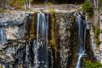 closeup view of eugenia falls, shot with a telephoto lens.