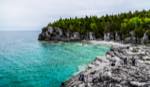 the Grotto located near Tobermory Ontario on the Bruce Peninsula