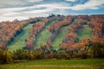 osler bluff ski club view in autumn. Osler Bluff is a private ski club in the area.